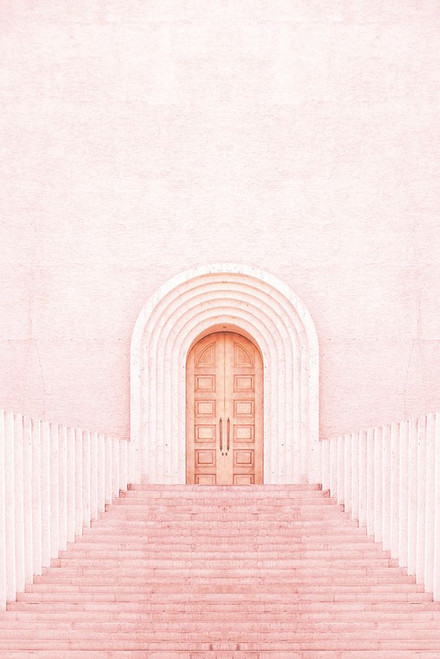 Pink Stairs Poster Print - Incado