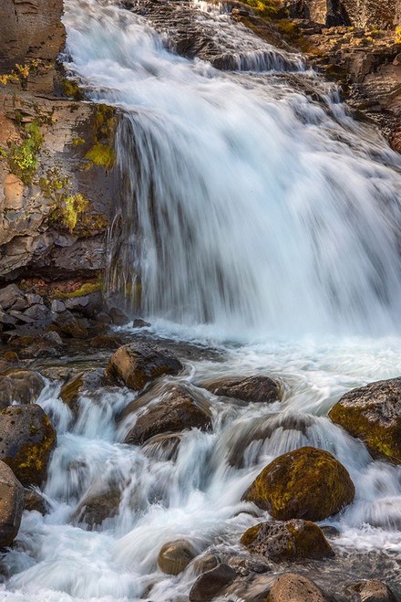 Iceland contains an abundance of beautiful waterfalls. Poster Print - Betty Sederquist