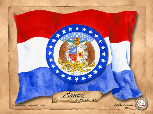 Missouri-Solo with background Poster Print - Natalie Alexander