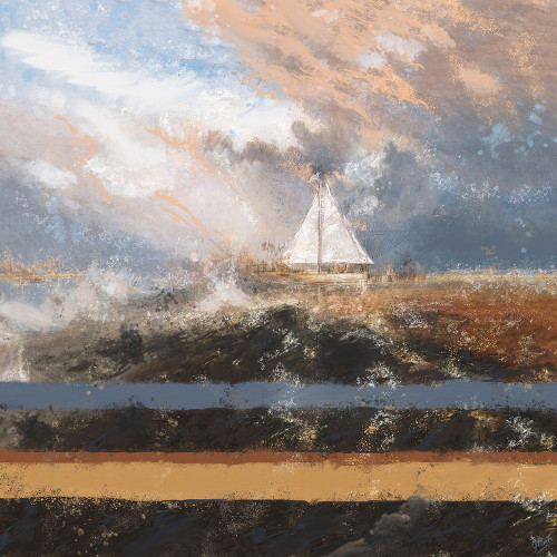 Sailing at dusk Poster Print - Marta Wiley