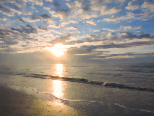 Ocean Sunrise Poster Print - GST