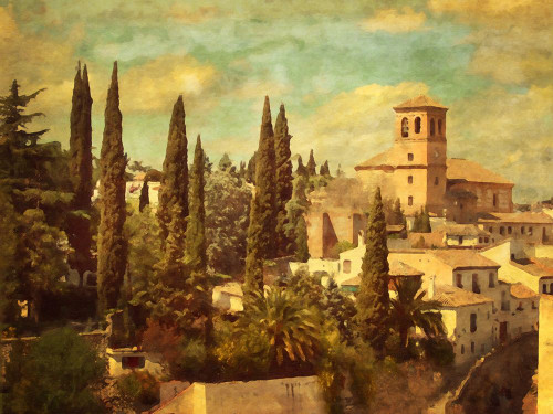 Granada Aqua Vista Poster Print - GST