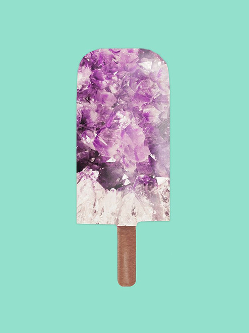 Amethyst Popsicle Poster Print - Emanuela Carratoni
