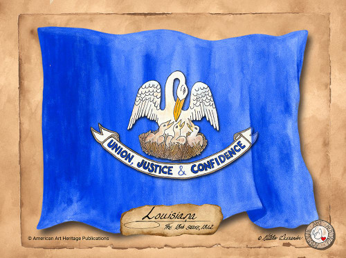 Louisiana-Solo with background Poster Print - Natalie Alexander