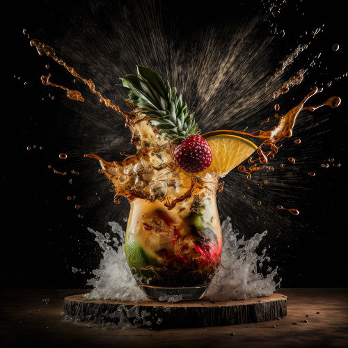 Summer Mai Tai Cocktail Poster Print - Jake Fouracre