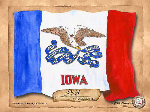 Iowa-Solo with background Poster Print - Natalie Alexander