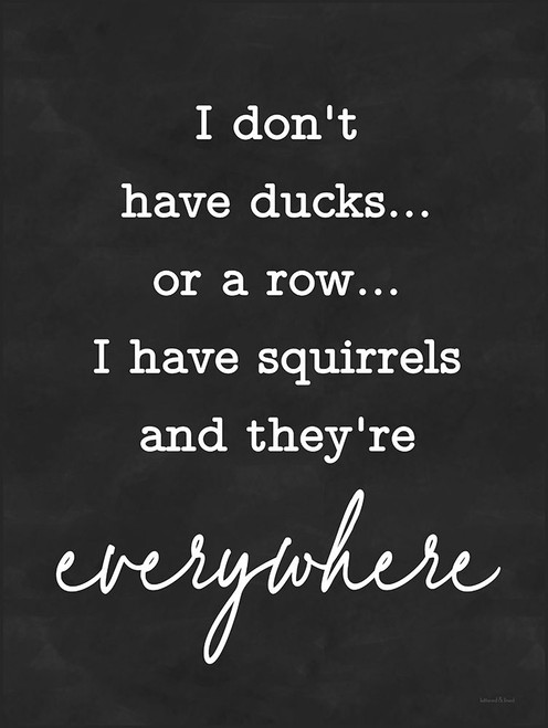 I Dont Have Ducks Poster Print - and Lined Lettered