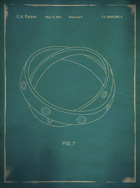 Cartier Love Ring Blue Poster Print - ArtLab GI