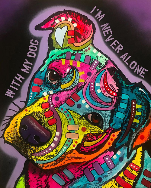 With My Dog Poster Print - Russo Collection Dean