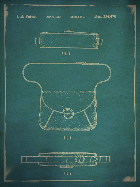 Cartier Purse Blue Poster Print - ArtLab GI