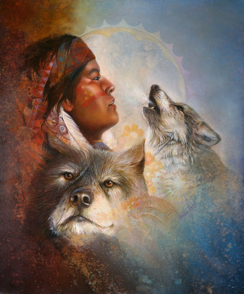 Cry Of The Wolves Poster Print - Denton Lund