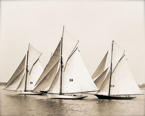 Majestic Ship Trio Poster Print - GST