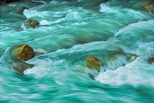 Canada- British Columbia- Mount Robson Provincial Park. Robson River cascade. Poster Print - Gallery Jaynes