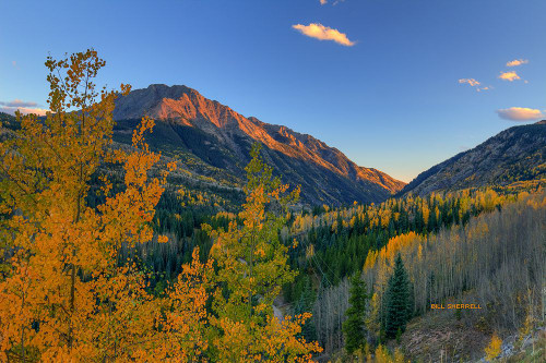 Autumn Sunset-Rocky Mountain Style Poster Print - Bill Sherrell