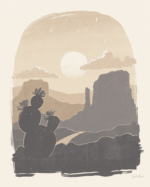 Desert I Neutral Poster Print - Janelle Penner