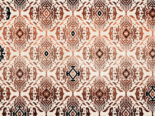 Ikat Rust 1 Poster Print - Kimberly Allen