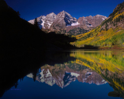 Autumn Majesty At Maroon Bells Poster Print - Bill Sherrell