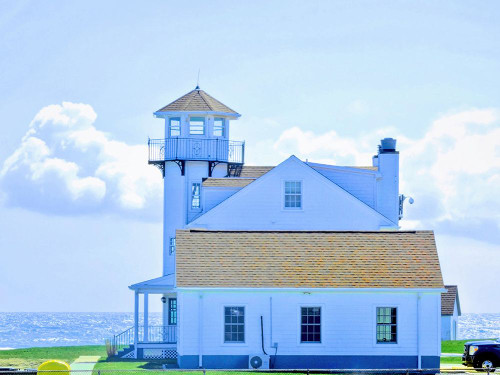 Lighthouse in blue modern . Poster Print - GST