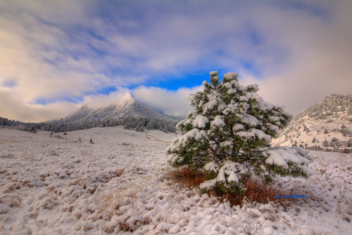 The Magical Flatirons Poster Print - Bill Sherrell