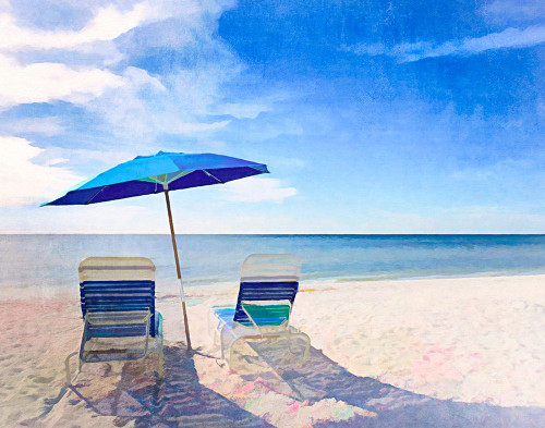 Bluebird Morning painted Poster Print - GST