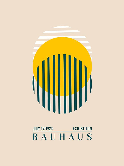 Bauhaus Sari Kure Poster Print - Emel Tunaboylu