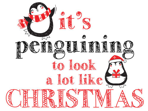 Penguin Christmas 4 Poster Print - Kimberly Allen