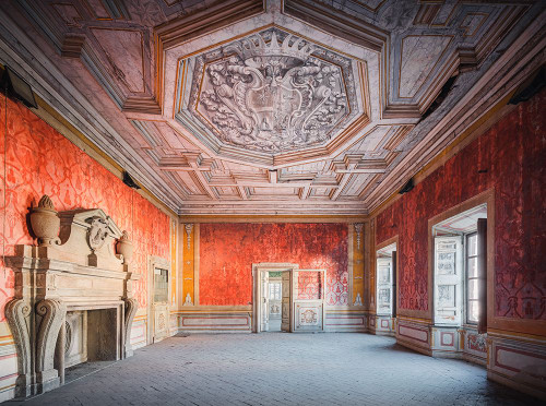 Abandoned Red Room Poster Print - Roman Robroek