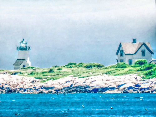 Light in the Fog painted Poster Print - GST