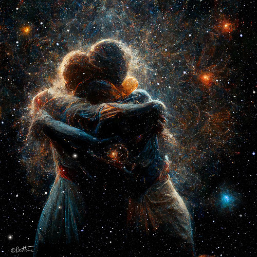 Astro Cruise 21 - The Two of Us in the Universe Poster Print - Ben Heine