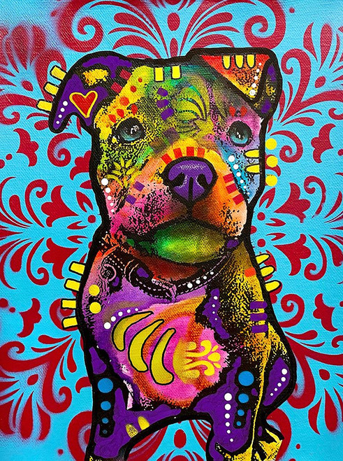 Pittie Pup Poster Print - Russo Collection Dean