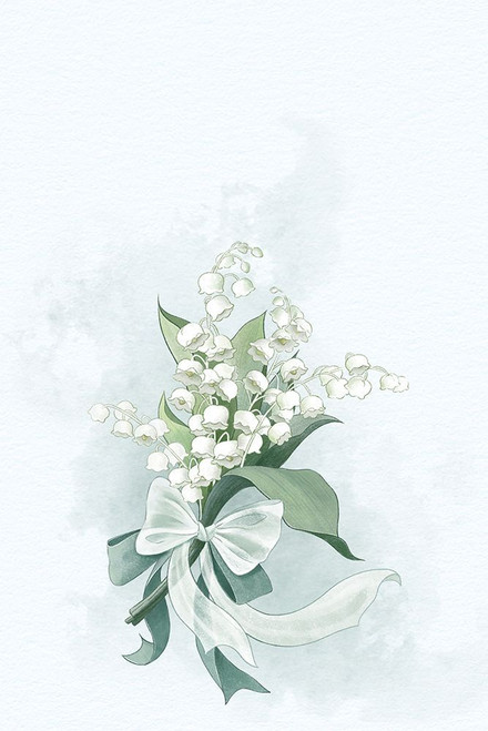 White bell flowers lock Poster Print - Xuan Thai