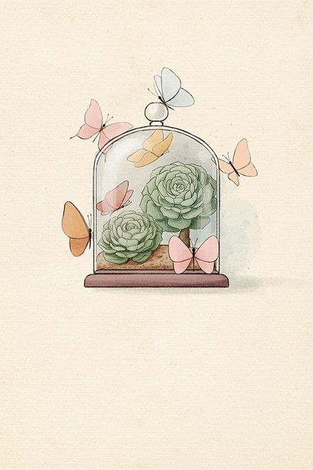 Succulent Fairy Plant Home Poster Print - Xuan Thai