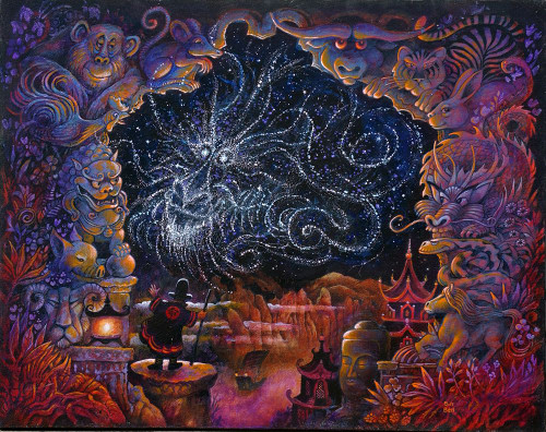 Dragon Chinois Poster Print - Bill Bell