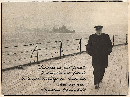 Churchill Success is Not Final Poster Print - GST