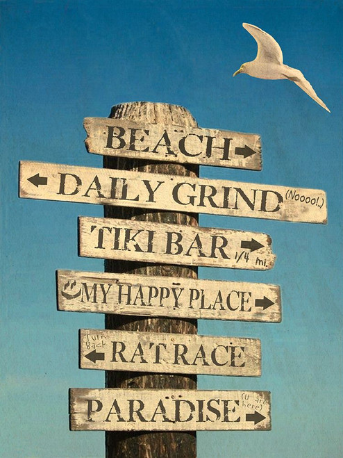 Beach Directional Poster Print - GST