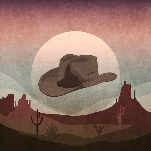 Cowboy Hat Poster Print - Emel Tunaboylu
