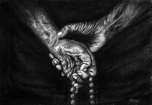 In Prayer Poster Print - Shreya Prasad