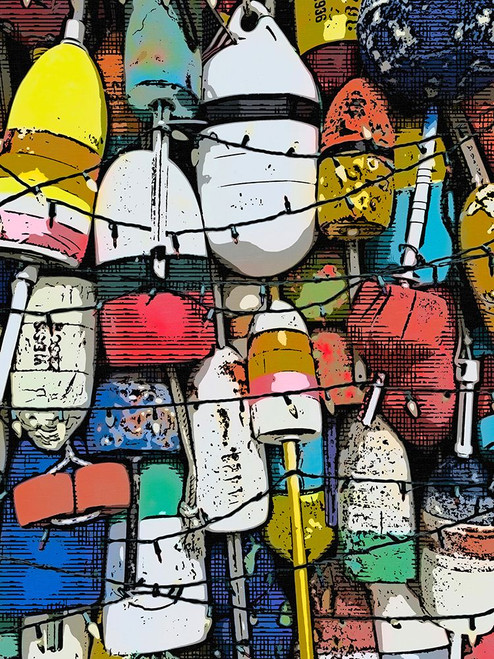Mod Buoys 2 Poster Print - GST