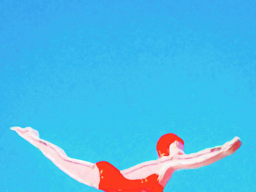 Dive on In Poster Print - GST