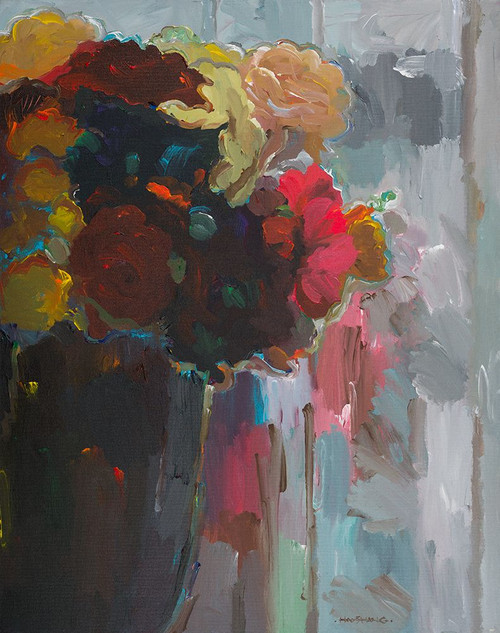 Asymmetrical Bouquet II Poster Print - Hooshang Khorasani