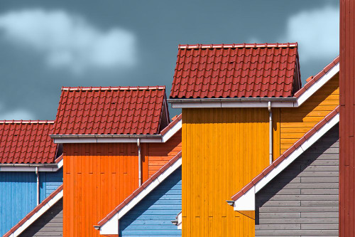 Roofs Poster Print - Theo Luycx
