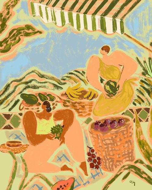 Fruit Stand Poster Print - Arty Guava