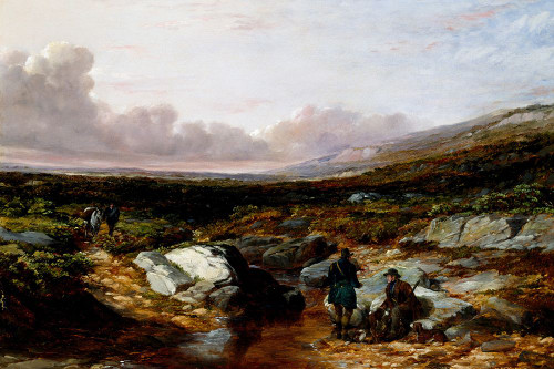 Deer Stalking in Scotland Poster Print - Arthur Fitzwilliam Tait