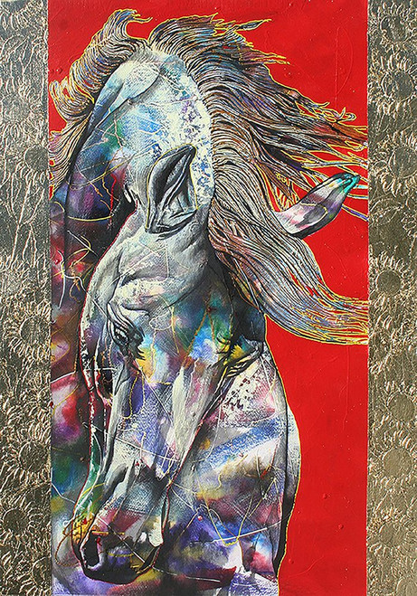 Golden Stallion Poster Print - Graeme Stevenson