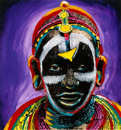 African Faces II Poster Print - Ronald Miller