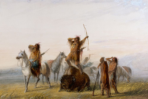 Yell of Triumph Poster Print - Alfred Jacob Miller