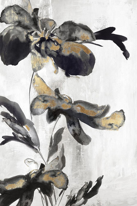 Blue Daphne II Gold Version Poster Print - Eva Watts
