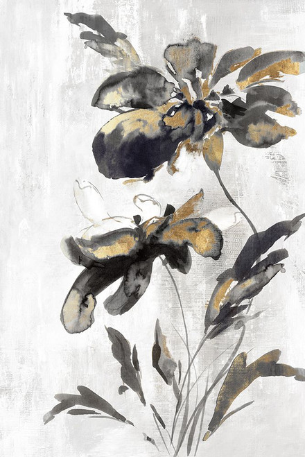 Blue Daphne I Gold Version Poster Print - Eva Watts