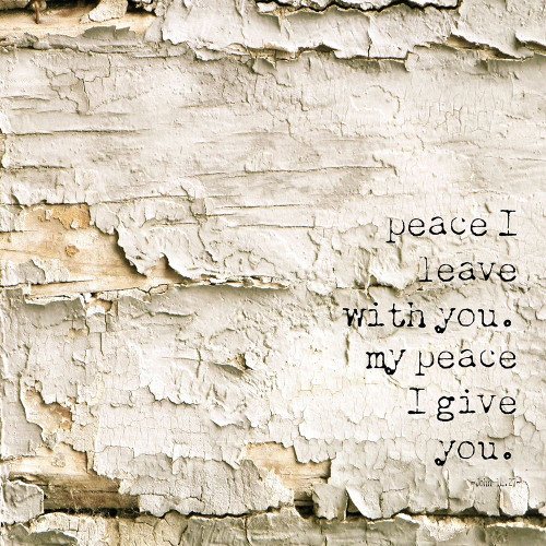 Simple Words Religious peace I leave you Poster Print - GST