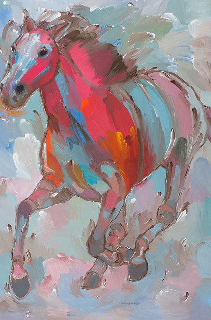 Red Runner Poster Print - Hooshang Khorasani